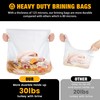 Brining Bag for Turkey Under 18lbs, 2 Pack, 21.6''x19.6'', Double