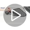 2 Pack Silicone Sink Protectors for Kitchen Sink, Trellis Pattern