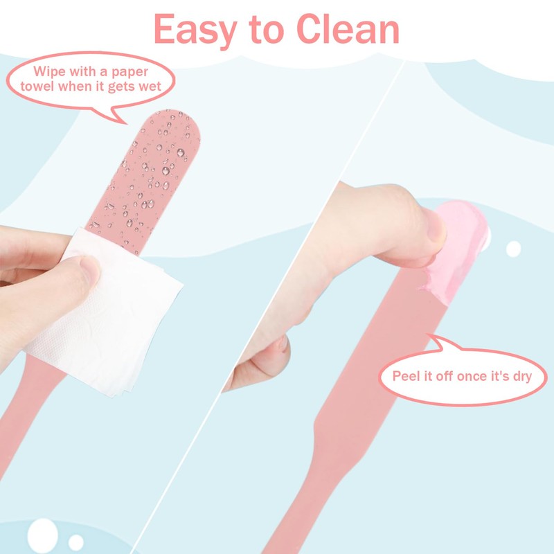 Non-Stick Silicone Waxing Spatulas - 4 PCS Reusable Spatula Hair