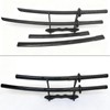 2PCS Polypropylene Plastic Training Martial Sword，Black Practice Katana Sword with