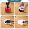8 pieces desk cable guide with hole saw, 60 mm