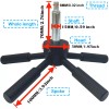 MOUNT 5 Spoke Gun Safe Handle Black Heavy-Duty Handle Gun