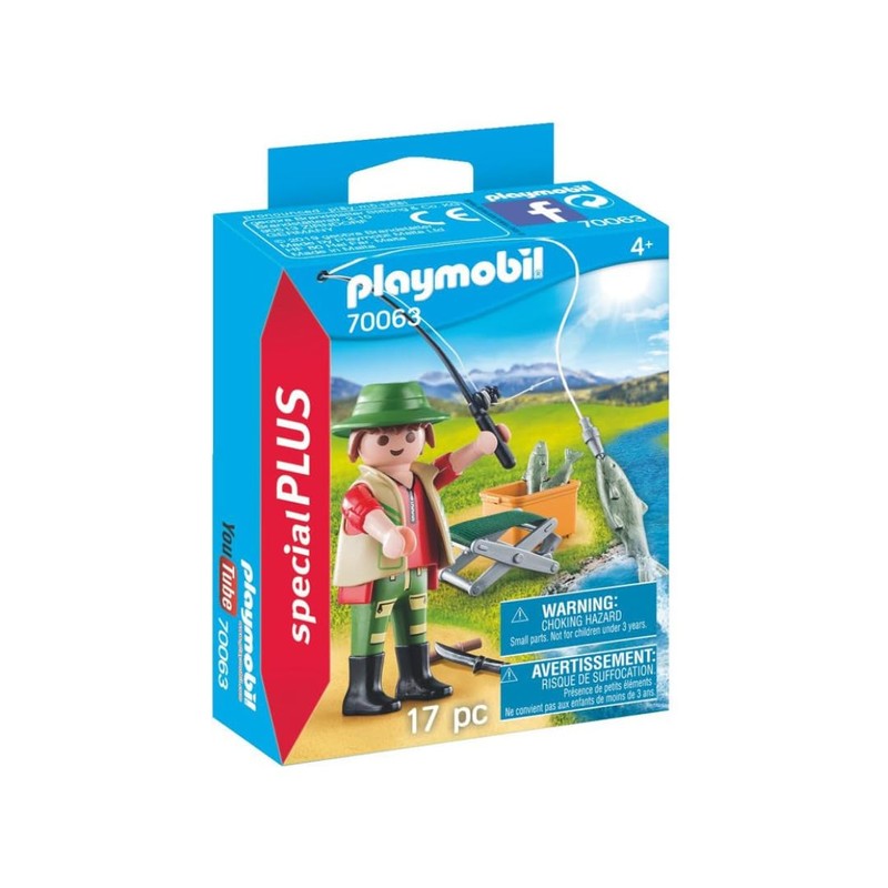 Playmobil 70063 Special Plus Fisherman, Fun Imaginative Role-Play, PlaySets Suitable