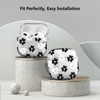 Aircawin for Airpods 4 Case Clear,Cute Floral Design for Airpod