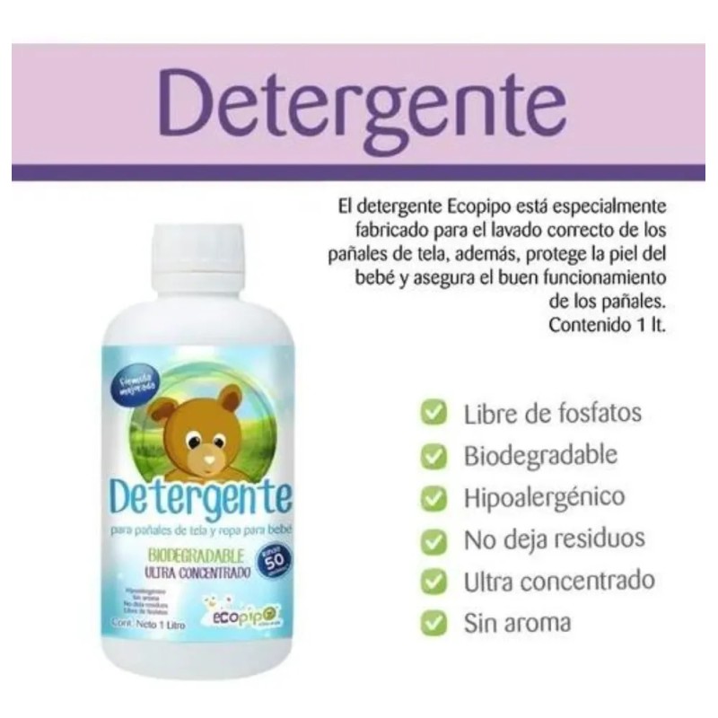 1 Detergente + 1 Filtro + 1 Bolsa Impermeable Ch