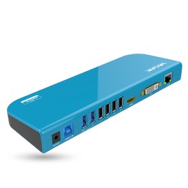 Wavlink USB 3.0 Estación de Acoplamiento Universal para computadora portátil Pantalla de Monitor de Video Dual HDMI y DVI/VGA para computadora portátil, Ultrabook y PC
