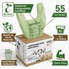 UFCOELPT 1.6 Gallon Compostable Food Scrap Bags with Handles, Small