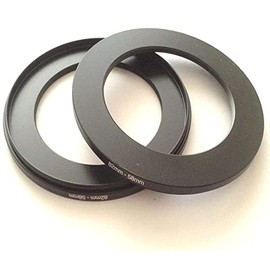 2pcs 82mm To 58mm Step-Down Rings Screws Adapter Diameter Connect-or Switch 82-58mm Video Digital Camera Lens Connect Size 82-58 Filter Circle Film Picture Photo View Focus Parts Accessory