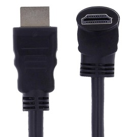 REY HDMI Male to HDMI Cable Ultra HD 4k High Speed 90° Bend 1M Angled