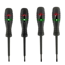 HUAREW 2 in 1 High Torque Strong Magnetic Screwdriver, Dual Light Colour Light Measuring Electric Pen, Voltage Tester with Screwdriver, Non-Contact Voltage Tester (Pack of 4)