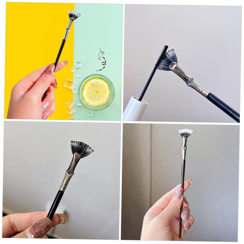 Outanaya Eyelash Brush Applicator Tool for Eye Makeup Fan-shaped Design