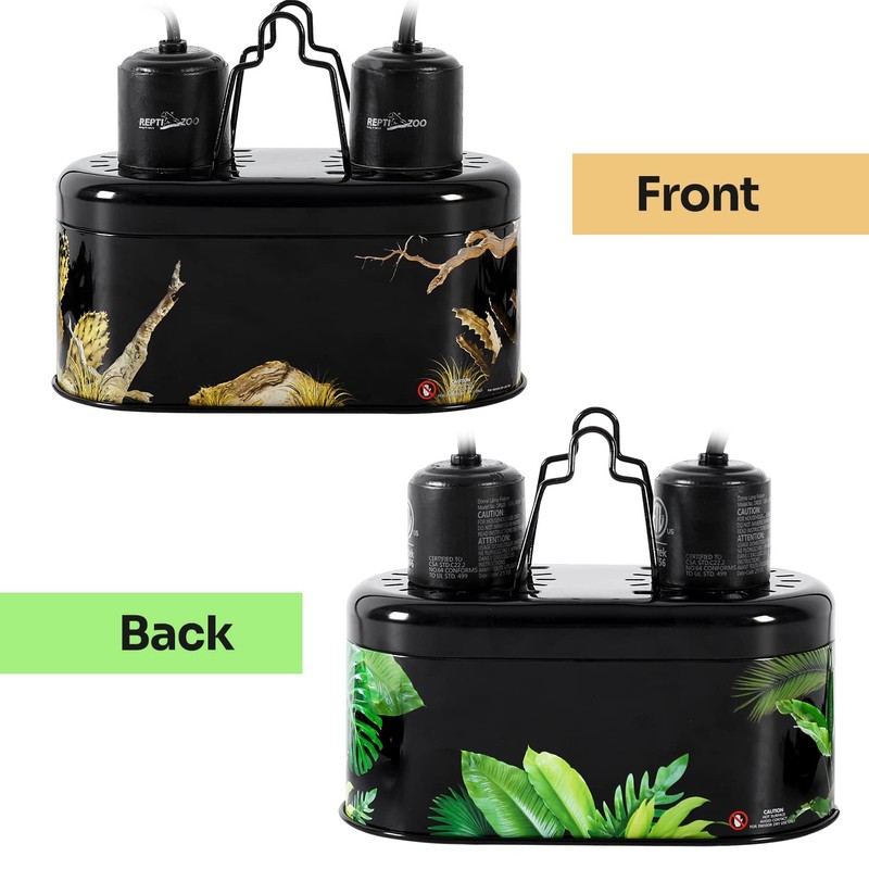 REPTI ZOO Nano Combo Print Tropical Desert Reptile Dual Deep