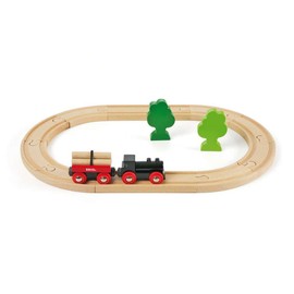 Brio 33042 Small Forest Basic Rail Set (18 Pieces) Suitable for Ages 2 and Up (Trains, Toys, Wooden Rails)