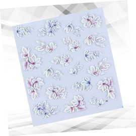 IWOWHERO Elegant 5d Nail Decals DIY Manicure Stickers for Women Girls Removable Nail Art Patches Snowflake Design