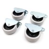 Design61 4 x Box Trestle Castors Bed Box Castors Furniture