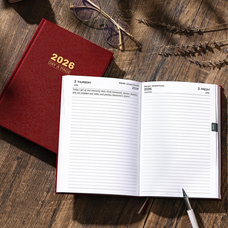 2026 Diary - Diary 2026 Full Page Per Day, Page
