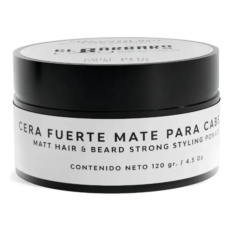 Cera Mate Para Cabello El Bárbaro 120g Con Aceite de