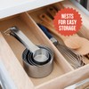Chef Pomodoro Stainless Steel Measuring Cup Set, Nested and Stackable