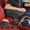 PU Leather Car Armrest Pad for Center Console – Quilted