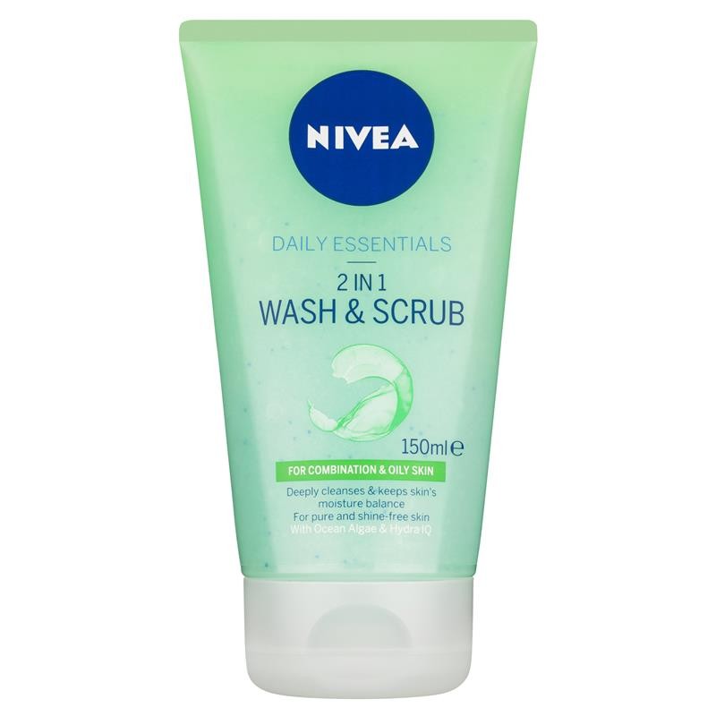 Nivea Visage Daily Essentials 2 in 1 Wash & Scrub