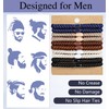 Men's Hair Ties, 10 Pack Men Bracelet Braided Hair Ties
