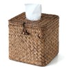 S310 Tissue Box Cover Square, Woven Tissue Box Holder with