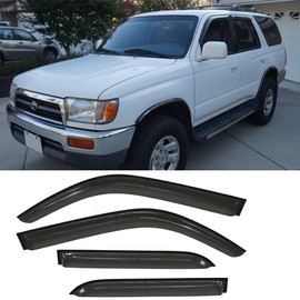 STARTSHIP 94751 Side Window Wind Vent Deflector,4pcs Outside Mount Style Shade Sun Rain Guards Set,Nice Window Visor fit for 1996-2002 Toyota 4Runner (N180)