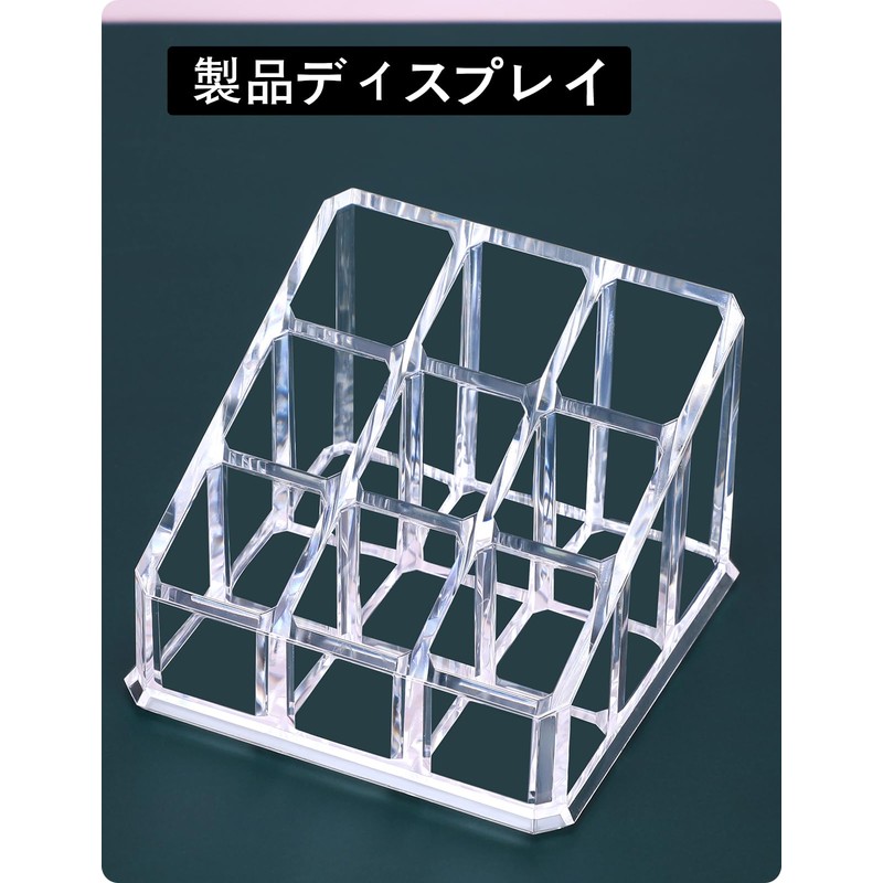 MOSIKER Lipstick Case, Acrylic, Cute, Mini Makeup Box, Lipstick Storage