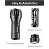 SAMLITE- LED Tactical Flashlight with 5 Options, Bright LED Light,