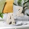 Kakizzy Book Ends for Shelves, Modern AZ Style Letter Bookends