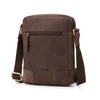 LEABAGS Men's Leather Small Shoulder Bag, Messenger Bag with Shoulder