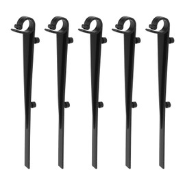 EMSea 40pcs Gutter Guard Clips Guard Fixing Clips Gutter Hook for Low Hanging Gutters Flat Roofed Gutters Black Plastic Length 16cm