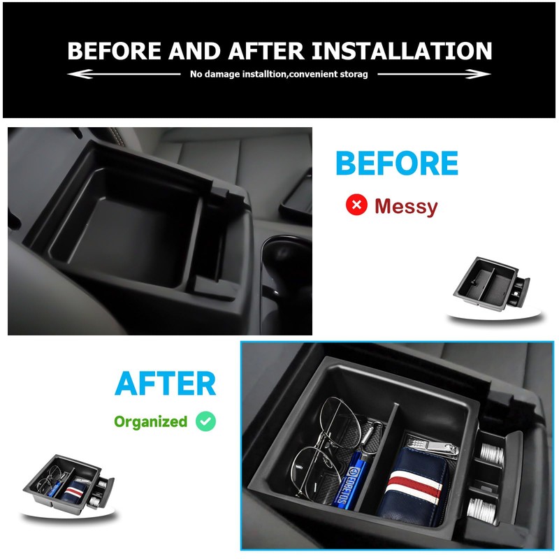 EDBETOS Center Console Organizer Compatible with 2023 2024 Chevy Colorado/GMC