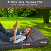 ABTOHE Ultra-Thick 4" Double Camping Sleeping Pad with Built-in Foot