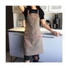 Waterproof Apron for Kitchen, Coffee Shop, Art Studio, Workshop with Pockets Daycare Khaki