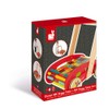 Janod Wooden ABC Buggy Cart with 30 Blocks - Ages