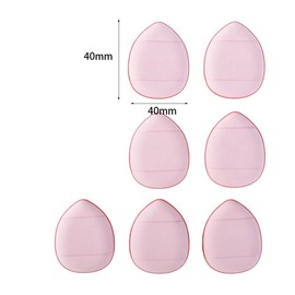 7 Pcs Mini Finger Puff, Mini Finger Makeup Puff Mini Triangle Makeup Puff Soft Beauty Makeup Tools for Foundation, Repair Cream Makeup Blenders and Sponges Makeup Brushes and Tools (Black)