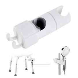 Handheld Shower Head Holder Attachment for Shower Chair, Shower Accessories Fit for Bath Seat, Transfer Bench, Bath Stool, and Shower Commode, Tool Free Installation, Universal Fit, Shower Aids