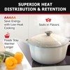 MÜELLERHOME 4.5 QT Enameled Cast Iron Dutch Oven, Heavy-Duty Casserole