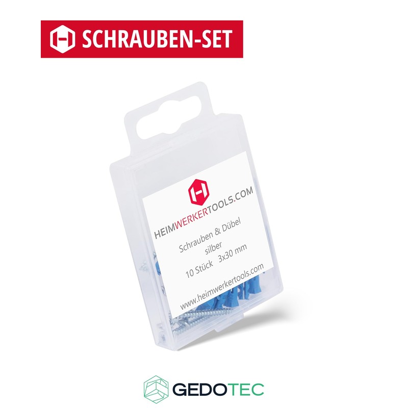 Gedotec Screw Set for Perforated Transition Profiles and End Profiles,