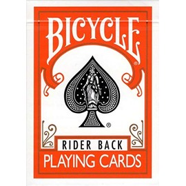 MMS Cards Bicycle Orange Back USPCC Trick