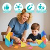 Truee Children's Geometric Shapes Puzzles, Travel Tangram Puzzle, Montessori Iq
