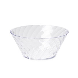 Omada Design Bowl for Kitchen with Diamond Effect Transparent Acrylic Diameter 26 cm Capacity 3 Litres Made in Italy Stackable and Dishwasher Safe Linea Diamond Transparent Colour