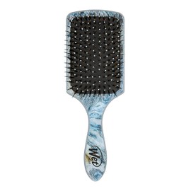 Wet Brush Paddle Shine Enhancer with Argan Oil, Distressed Wood - Ultra-Soft IntelliFlex Detangling Bristles with Boar Bristles For A Smooth & Shiny Finish - Pain-Free Hair Brush For Women & Men