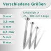 DSM Chipboard Screws 4.5 x 50 mm Stainless Steel A2/V2A