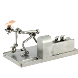 Steelman24 I Nuts and bolts sculpture Bowling I Handmade ornaments I Made in Germany I I Metal figurine