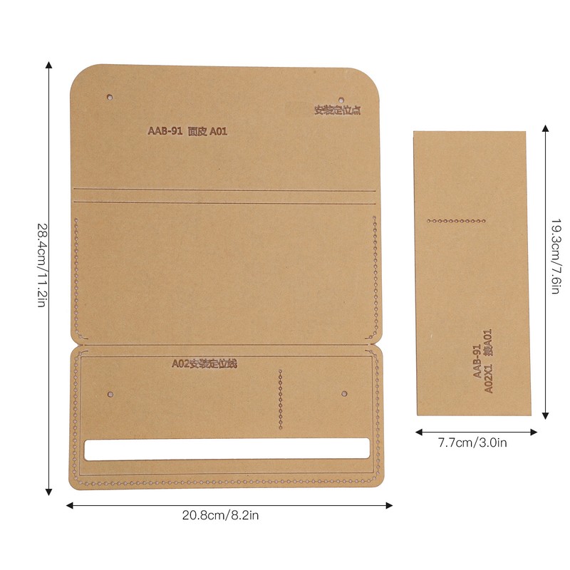 Acrylic Wallet Pattern Stencil Wallet Template Drawings Kit Acrylic Making