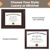 upsimples Diploma Frame 11x14, Wood Grain with Gold Beading, 1