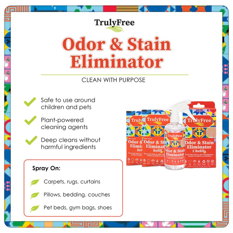 2-Pack TrulyFree Odor & Stain Eliminator - Odor and Stain