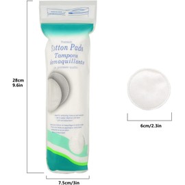 3 Packs 300 Sheets Premium Cotton Rounds ，for FaceFacial Lip & Eye Makeup Remover Pads, Effective Cosmetic Cotton Round,Hypoallergenic, Lint-Free